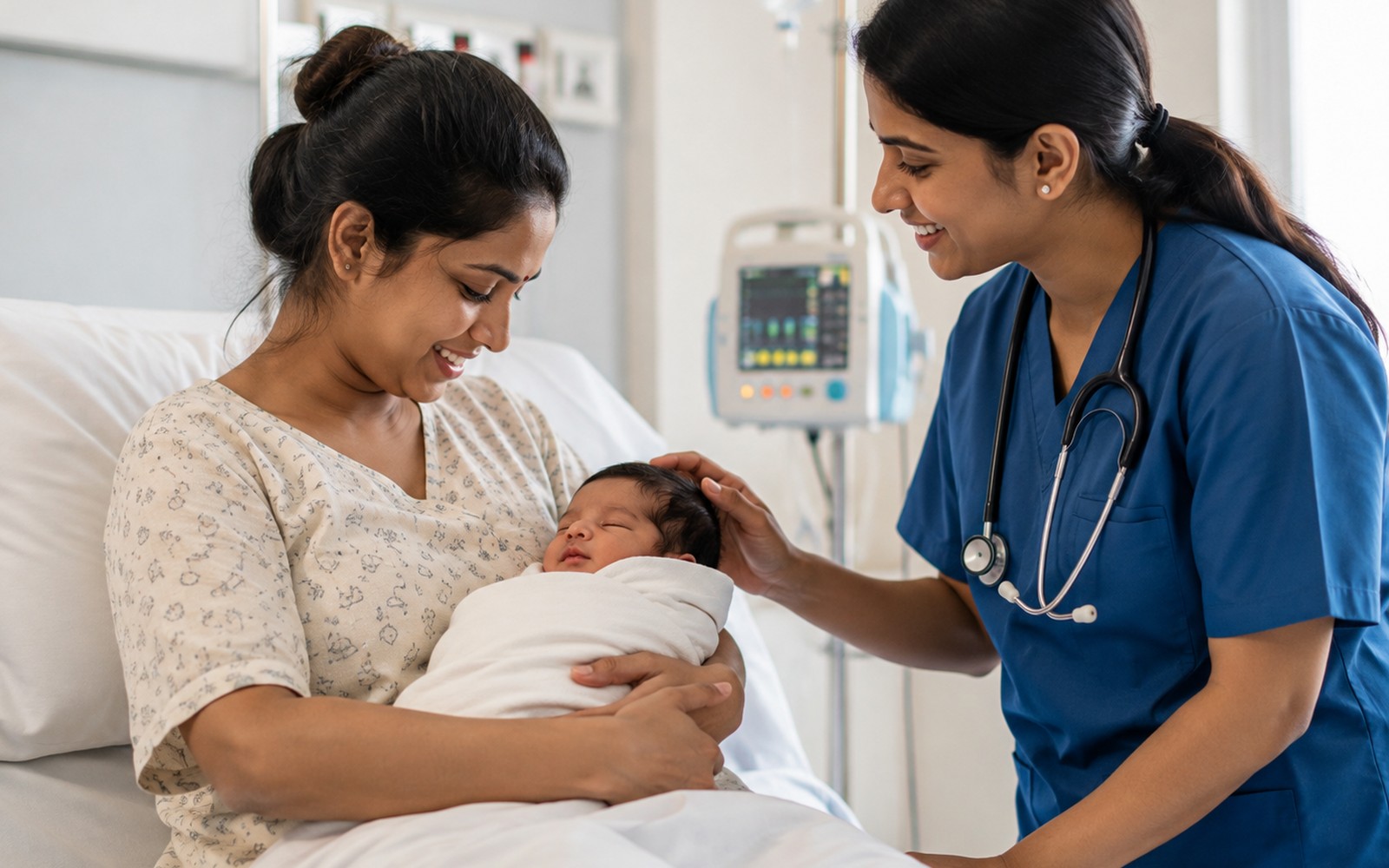 Mother & child at Sarvodya Hospital